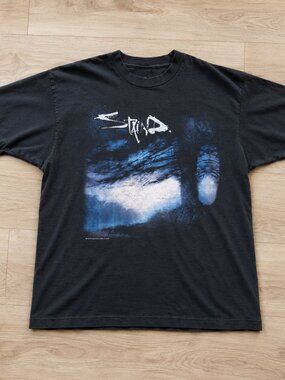 Staind Vintage 90s Blue Forest Alternative Rock Band Graphic T-Shirt